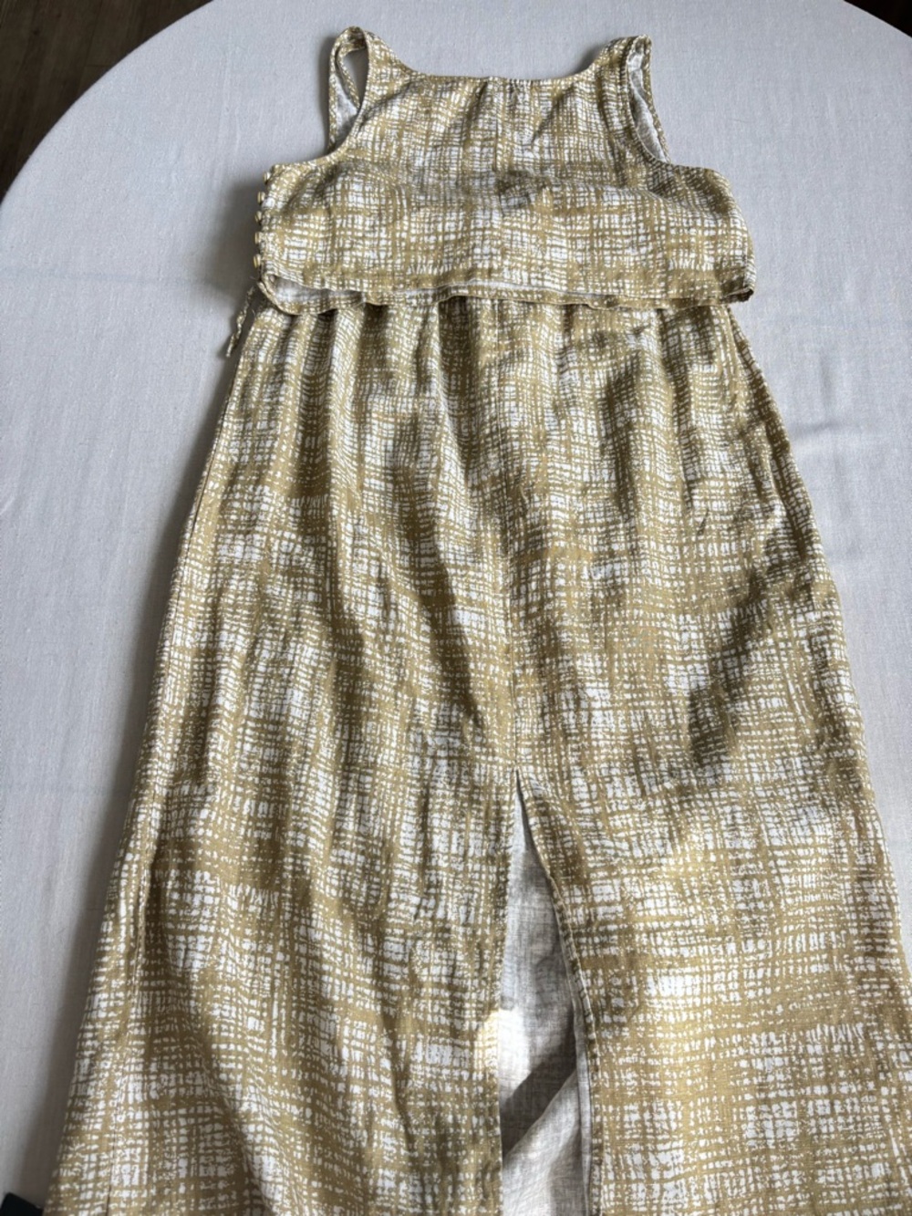 Reformation Amir Linen Two Piece Set Yellow Top and Maxi Skirt Size M - Picture 7 of 12
